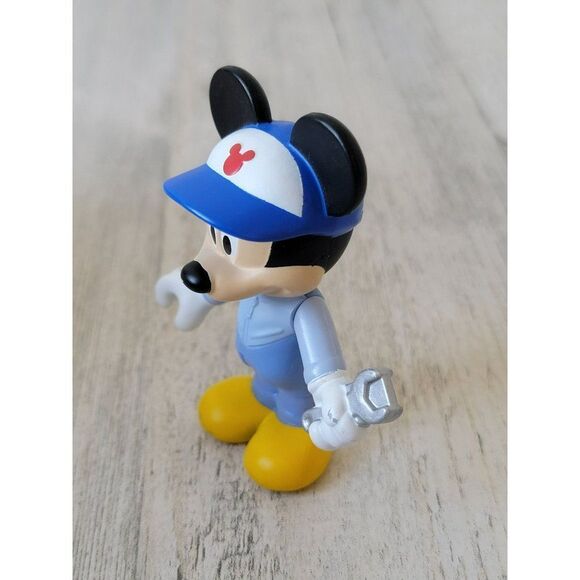 Mickey Mouse wrench mechanic jointed toy figure - Picture 2 of 4